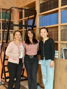 Vaishnavi with PI Zohreh Hosseinzadeh and DC Yao together during the secondment